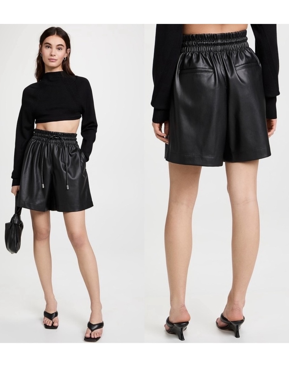 Proenza Schouler White Label faux leather shorts
